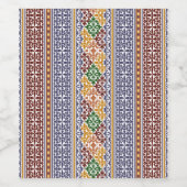 民族エレガント様式 ワインラベル (シングルラベル)