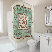 民族オーナメント シャワーカーテン (インサイチュ)