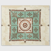 民族オーナメント ラッピングペーパー (フラット)