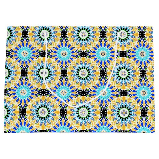 民族オーナメント ラージペーパーバッグ (正面)