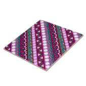 民族カラフル型デザイン タイル (側面)