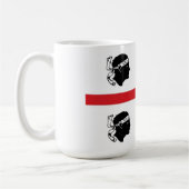 民族サルジニアの旗のイタリアの地域の島 コーヒーマグカップ (左)