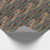 民族スタイルの抽象芸術 ラッピングペーパー (角)