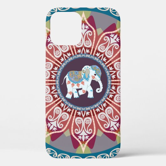民族スタイルの美しい四角い毛布 Case-Mate iPhoneケース (裏面)