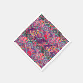 民族スタイル動物のパターン スタンダードカクテルナプキン (角)