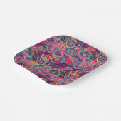 民族スタイル動物のパターン ペーパープレート (傾斜あり)