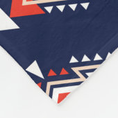 民族スタイル、幾何学的シームレスなパターン。 フリースブランケット (角)