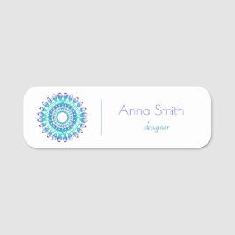 民族ターコイズ曼荼羅 名札