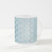 民族デザインパターン フロストグラスマグカップ (正面右)