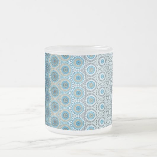民族デザインパターン フロストグラスマグカップ (中央)