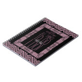 民族デザインパーソナライズされたウェディングプランナー3 ノートブック (左側)