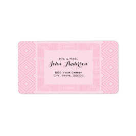 民族デザイン差出人住所ラベル2 ラベル