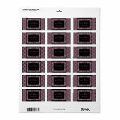 民族デザイン差出人住所ラベル#3 ラベル (フルシート)