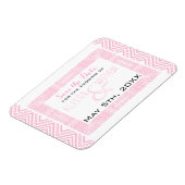 民族デザイン結婚式の日付磁石を保存1 マグネット (左側)