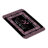 民族デザイン結婚式の日付磁石を保存3 マグネット (右側)