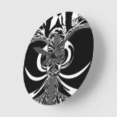 民族デザイン ラウンド壁時計 (傾斜)