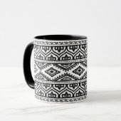民族パターンデザイン マグカップ (正面左)