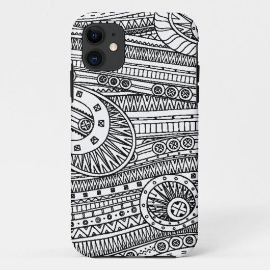 民族パターン落書き Case-Mate iPhoneケース (裏面)