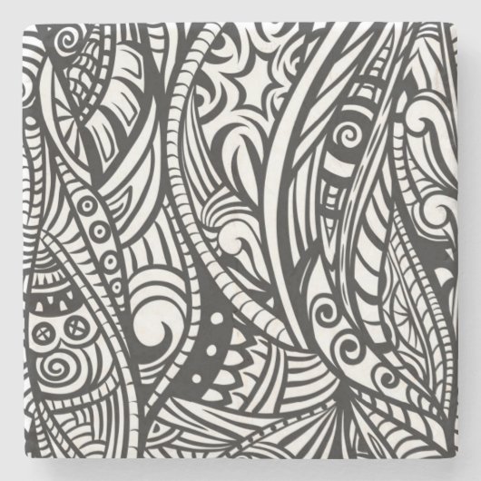 民族パターン3 ストーンコースター (正面)