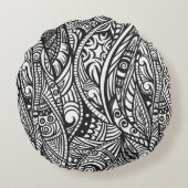 民族パターン3 ラウンドクッション (裏面)