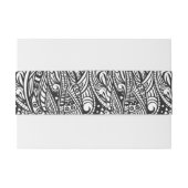 民族パターン3 招待状ベリーバンド (裏面例)