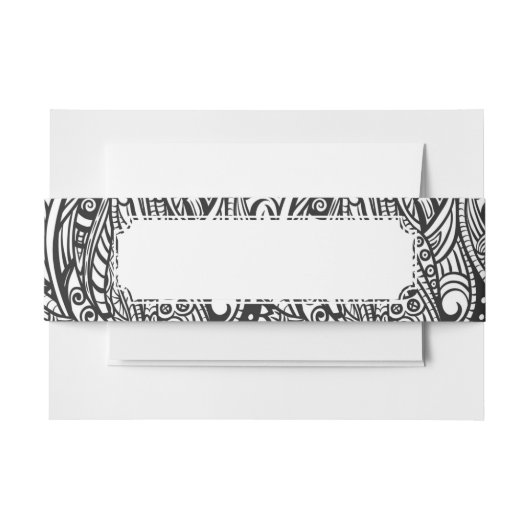 民族パターン3 招待状ベリーバンド (正面例)