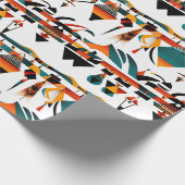 民族パターン、民族デザイン、民族 ラッピングペーパー (角)