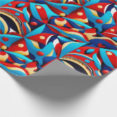 民族パターン、民族デザイン、民族 ラッピングペーパー (角)