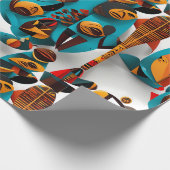 民族パターン、民族デザイン、民族 ラッピングペーパー (角)