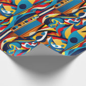 民族パターン、民族デザイン、民族 ラッピングペーパー (角)