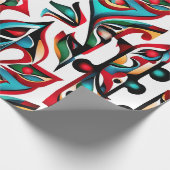 民族パターン、民族デザイン、民族 ラッピングペーパー (角)