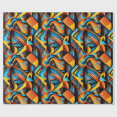 民族パターン、民族デザイン、民族 ラッピングペーパー (フラット)