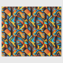 民族パターン、民族デザイン、民族 ラッピングペーパー