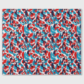 民族パターン、民族デザイン、民族 ラッピングペーパー (フラット)