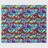 民族パターン，民族，民族 ラッピングペーパー (フラット)