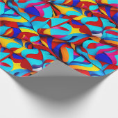 民族パターン，民族，民族 ラッピングペーパー (角)