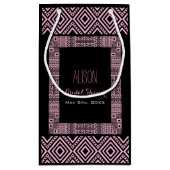 民族パーソナライズされたブライダルシャワー抱き枕3 スモールペーパーバッグ (裏面)