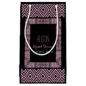 民族パーソナライズされたブライダルシャワー抱き枕3 スモールペーパーバッグ (正面)