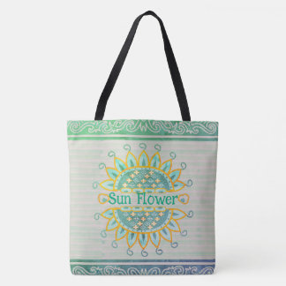 民族ヒマワリトート トートバッグ