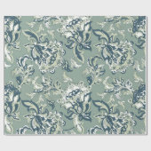 民族フローラのシームレスなパターン民俗ろうけつ染め ラッピングペーパー (フラット)