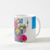 民族フローラの壁掛けスタイル庭 コーヒーマグカップ (正面右)