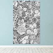 民族フローラインスパイア6 キャンバスプリント (インサイチュ (ウッドフロア))