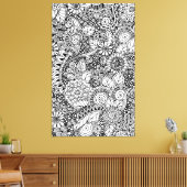 民族フローラインスパイア6 キャンバスプリント (インサイチュ (リビング))