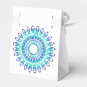 民族フローラターコイズ曼荼羅。 フェイバーボックス (裏面サイド)