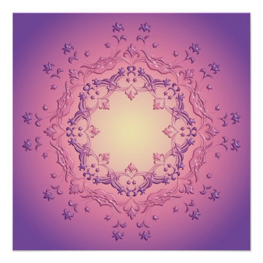 民族フローラ勾配曼荼羅 ポスター (正面)