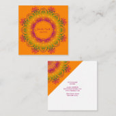 民族フローラ曼荼羅  スクエア名刺 (正面/裏面)