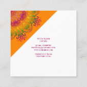 民族フローラ曼荼羅  スクエア名刺 (裏面)