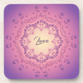 民族フローラ曼荼羅。フローラ冠 コースター (正面)