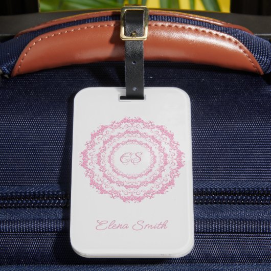 民族フローラ曼荼羅。フローラ冠 ラゲッジタグ (正面インサイチュ2)