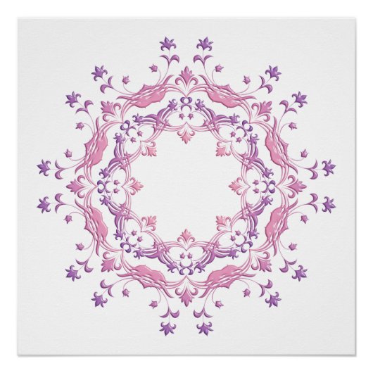 民族フローラ曼荼羅。 ポスター (正面)